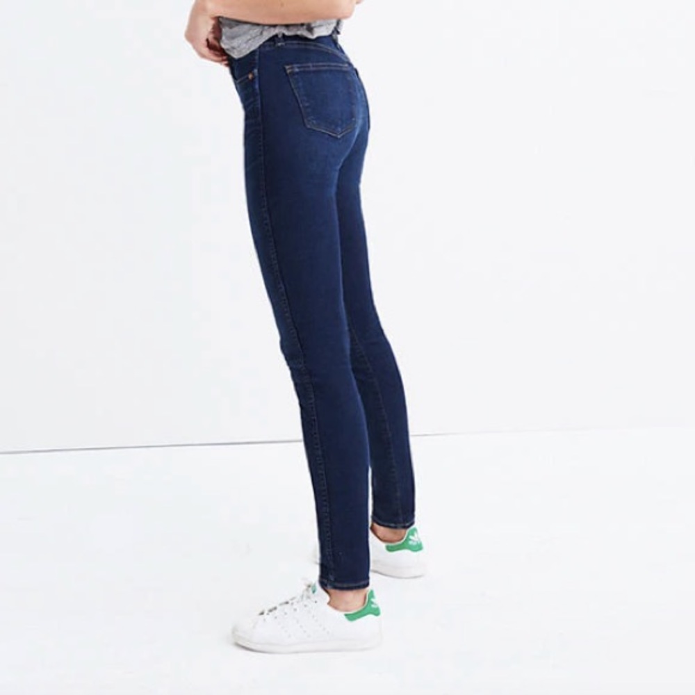 Madewell 10” high-rise skinny jeans in Hayes wash